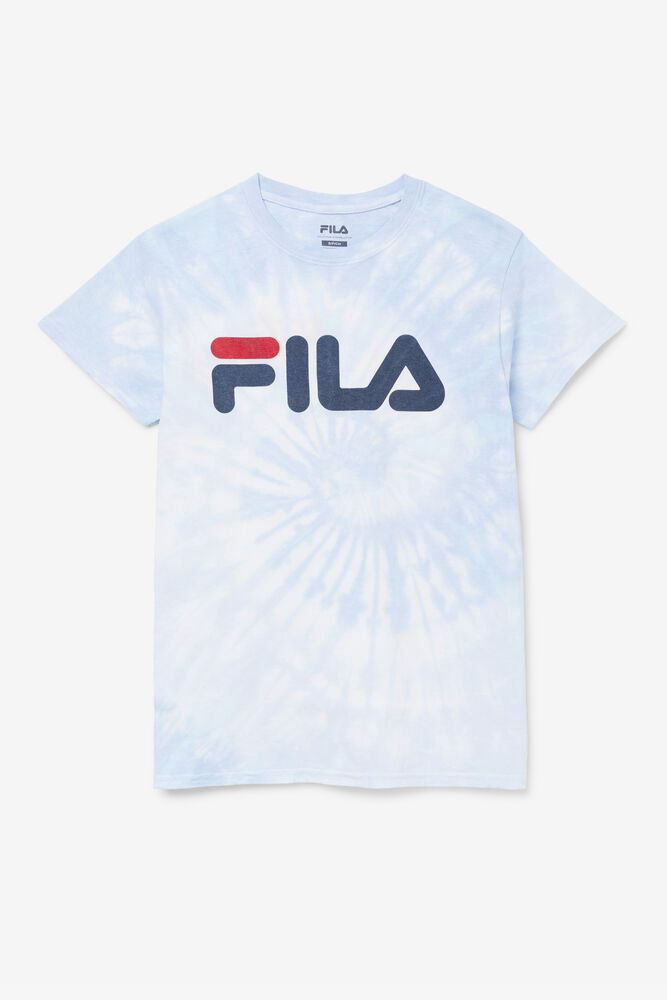 Tricou Fila Barbati Albastri Tie Dye Logo NMQR-71693